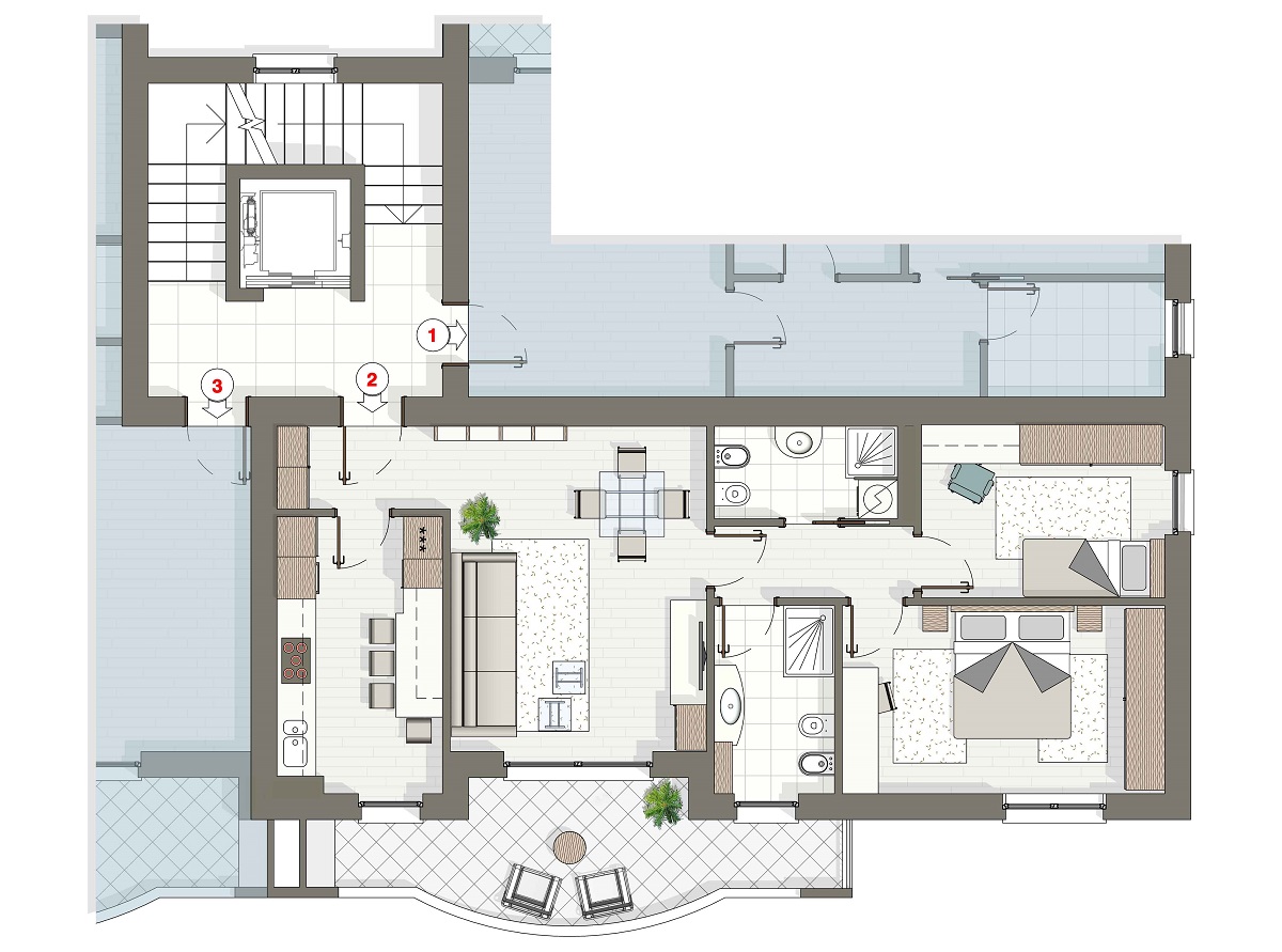 Residenza I Cerri 3  – App. 2 Piano Primo Edificio M