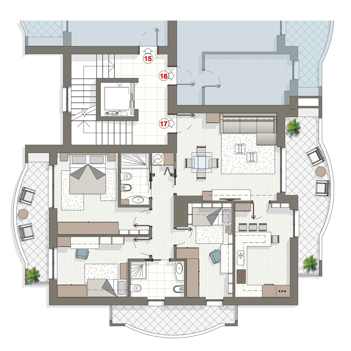 Residenza I Cerri 3  – App. 17 Piano Quinto Edificio M